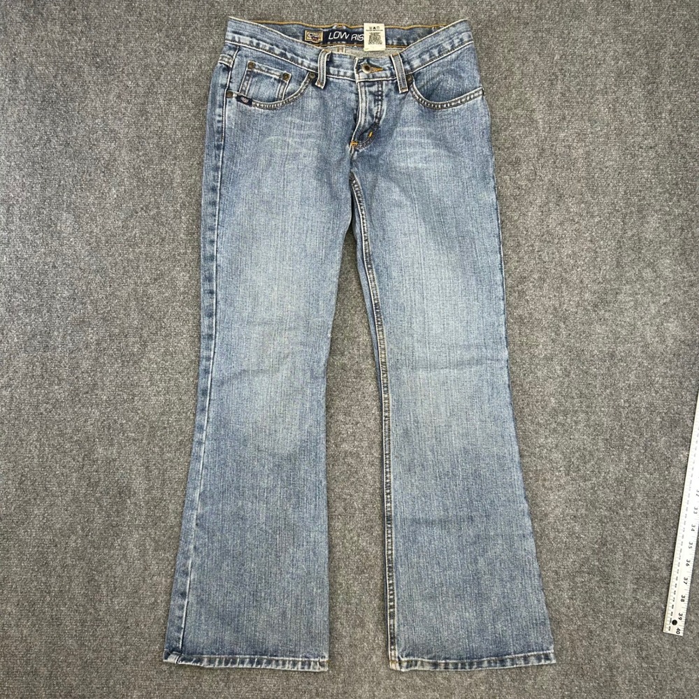 Cruel Girl Low Rise Slim Fit Bootcut Jeans Medium Wash Denim Size 3S CB58153071